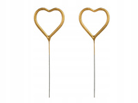 Zimne ognie Serce, złoty, 16.5cm