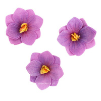 Dekoracja waflowa Hortensja FIOLETOWA 6 szt. Rose Decor