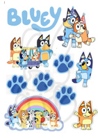 Wydruk jadalny BLUEY A4 WZ. 1