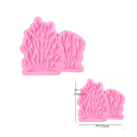 Forma silikonowa do dekoracji KORALOWIEC LIŚCIE ALGI MORSKI