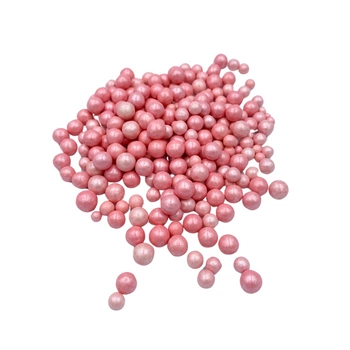 Perełki cukrowe RÓŻOWE MIX WIELKOŚCI 50g