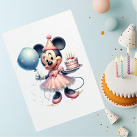 Opłatek na tort MYSZKA MINNIE WZ.VII