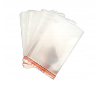 Woreczki celofanowe z klejem 10x10 cm 10 szt.