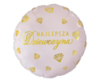 #BFK Balon foliowy Najlepsza Dziewczyna, 18" KK