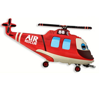 #BFK Balon foliowy 14" FX - Helikopter Ratunkowy czerwony, niepakowany