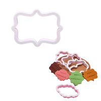 Foremka do tworzenia dekoracji ciasteczek RAMKA ETYKIETA WZ. III