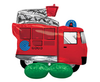 #BFK Balon foliowy AirLoonz Fire Truck P71, 106 cm x 88 cm, zapakowany KK