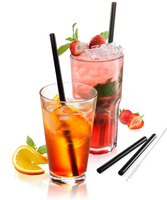 Zestaw 4 słomek 23cm czarne FUTURE Gefu