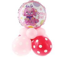 #BL Zestaw dek. 18" - Baby Girl (piesek różowy)