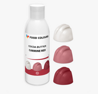 Barwnik COCOA BUTTER na bazie tłuszczu kakaowego CZERWONY KARMINOWY 100g Food Colours