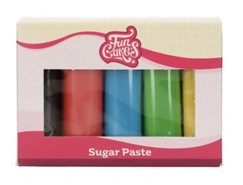 Masa cukrowa Zestaw mas cukrowych Essential 5x 100g FunCakes