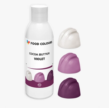 Barwnik COCOA BUTTER na bazie tłuszczu kakaowego FIOLETOWY 100g Food Colours