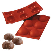 Forma silikonowa PÓŁKULE ŚR. 70 MM H 35 mm KULE HALF SPHERE Silikomart