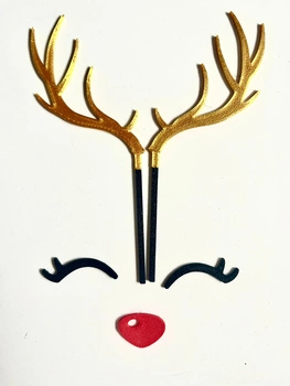 Topper na tort RENIFER- ROGI