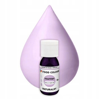 Naturalny barwnik w płynie do mas tłustych i czekolady FIOLETOWY 18ml Food Colours