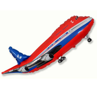 #BFK Balon foliowy 24" FX - Samolot (czerwony), niepakowany