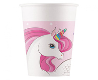 #ZKU Kubeczki papierowe (WM), Unicorn Rainbow Colors, 200ml, 8 szt. (SUP label) (papier FSC)