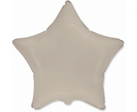 #BFK Balon foliowy 18" FX - Gwiazda (matowa Creamy Late) KK