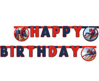 #DEBA Banner Spiderman Crime Fighter - Happy Birthday