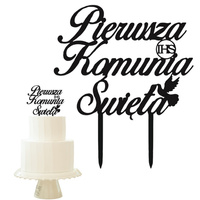 Topper na tort KOMUNIA ŚWIETA WZ.M