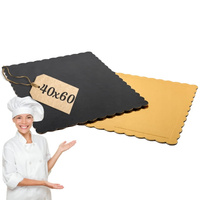 Podkład pod tort prostokątny złoty gruby 40x60 cm