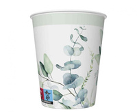 #ZKU Kubeczki pap. Eucalyptus Twigs, 250 ml, 8 szt.