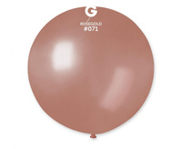 #BL Balon GM220, kula metalik 0.65m - różowo-złota 71