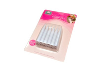 Zestaw 12 uchwytów do zabezpieczenia tortu żywe kwiaty ŚREDNIE