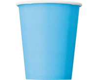 #ZKU Kubeczki papierowe, niebieskie, 270ml, 8 szt.