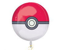 #BFK Balon foliowy ORBZ - Pokeball, 38 x 40 cm, zapakowany