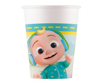 #ZKU Kubeczki papierowe (WM) Cocomelon, 200ml, 8 szt. (SUP label) KK