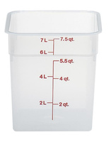 Przezroczysty pojemnik polipropylenowy na żywność CAMBRO CamSquare® 7,6 l