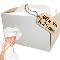 Pudełko na tort książka z rączką 46x36x25 cm BARDZO MOCNE