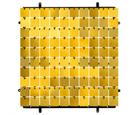 #DEI Panel dekoracyjny złoty, czarne tło typ B, 30x30 cm/ 100 kwadratów