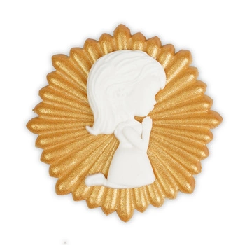 Dekoracja na tort dla dziewczynki HOSTIA ZŁOTA Rose Decor