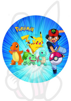 Wydruk jadalny opłatek na tort POKEMONY WZ. V