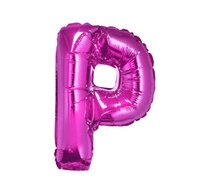 #BFK Balon foliowy "Litera P", różowa, 35 cm KK