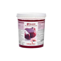 Glazura polewa lustrzana OWOCE LEŚNE 1kg Saracino