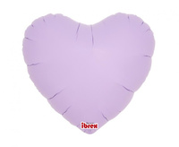 #BFK Balon Ibrex Hel, serce 14", Pastel Lavender, 5 szt.