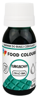 Barwnik do czekolady i mas tłustych TURKUSOWY 18 ml Food Colours