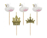 #SU Świeczki pikery Łabędzie, 5 szt. KK