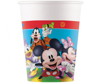 #ZKU Kubeczki papierowe MICKEY ROCK THE HOUSE DISNEY (WM) FSC, 200 ml, 8 szt.