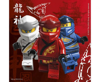 #ZSE Serwetki papierowe Lego Ninjago, 33x33 cm, 20 szt. FSC, KK