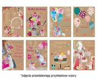 #ZK Laurka Eko Edition B6EKO 127x180 Urodziny zest. 650 Grafika - Balony, Kobiece, Papier typu kraft