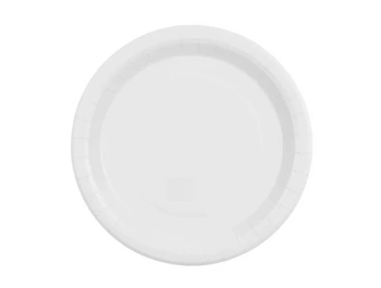 Talerzyki papierowe, biały, 23cm (1 op. / 6 szt.)