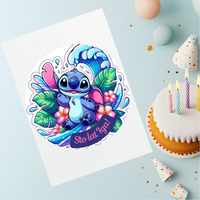 Opłatek na tort LILO I STICH WZ. VIII