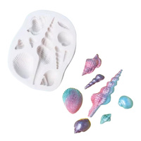 Forma silikonowa do dekoracji z masy cukrowej czekolady MUSZLE