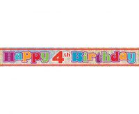 #DEBA Banner urodzinowy "Happy 4th Birthday" KK