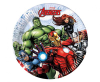 #ZTA Talerzyki papierowe Avengers Infinity Stones Next Generation Disney, 20 cm, 8szt. (papier FSC)