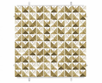 #DEI Panel dekoracyjny szampański 3D, przezroczyste tło, 30x30 cm/ 100 kwadratów